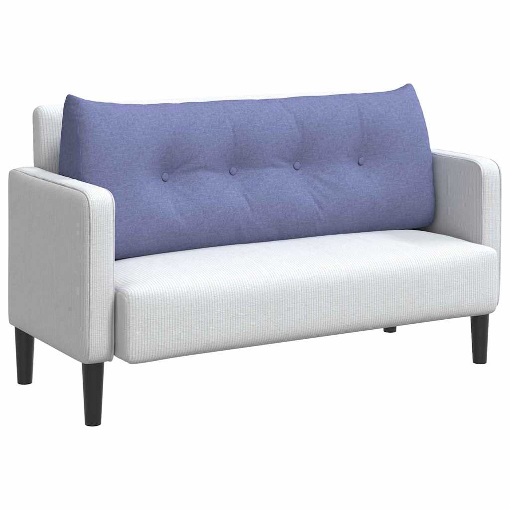 Vidaxl rugkussen jeans blauw 120 x 24 x 50 cm stof