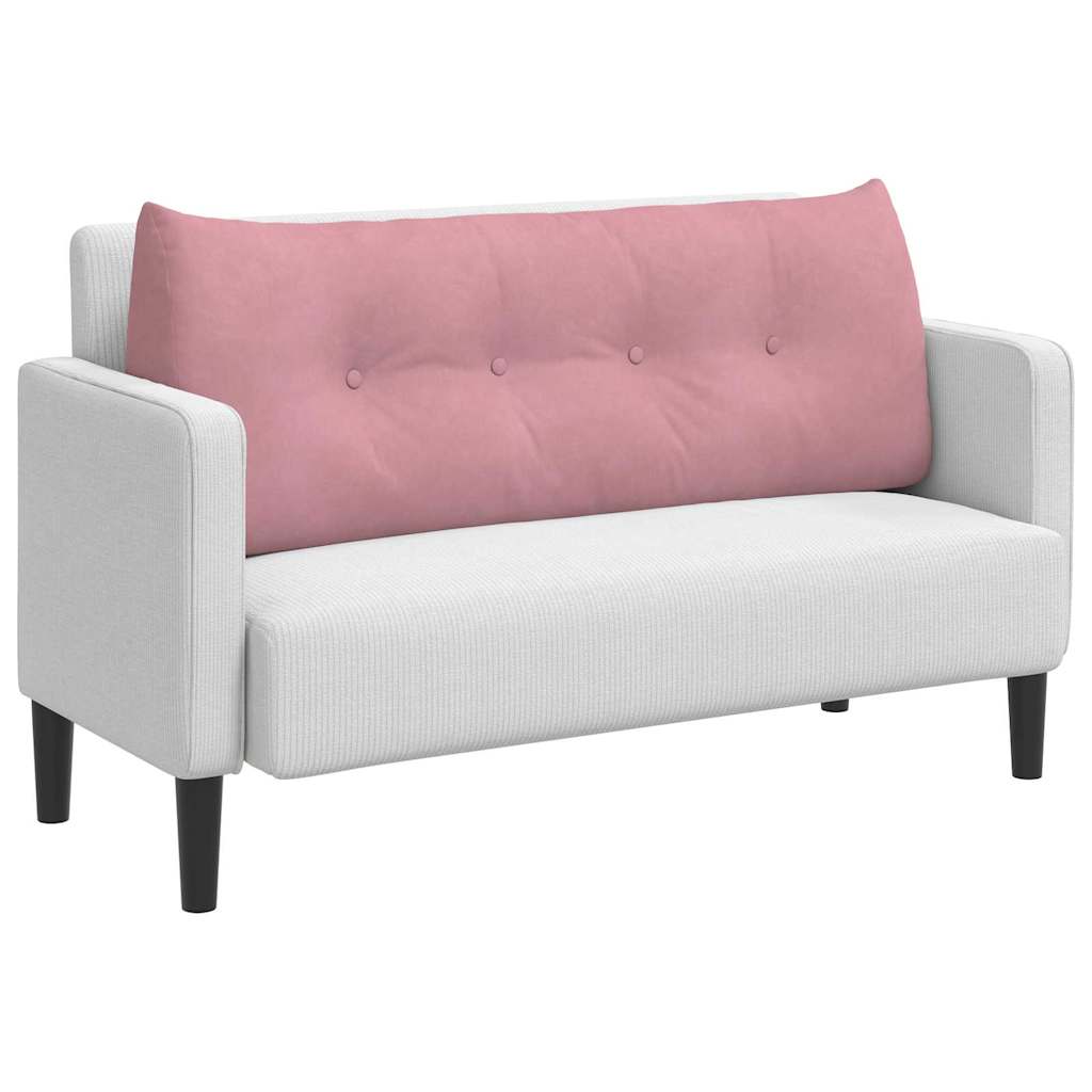 Cuscino schienale Vidaxx rosa 120 x 24 x 50 cm in velluto