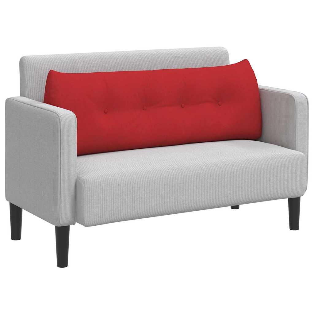 Vidaxl rugkussen rood 140 x 24 x 50 cm stof