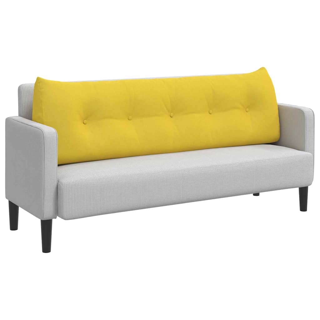 Cuscino schienale Vidaxx in tessuto giallo chiaro 160 x 24 x 50 cm