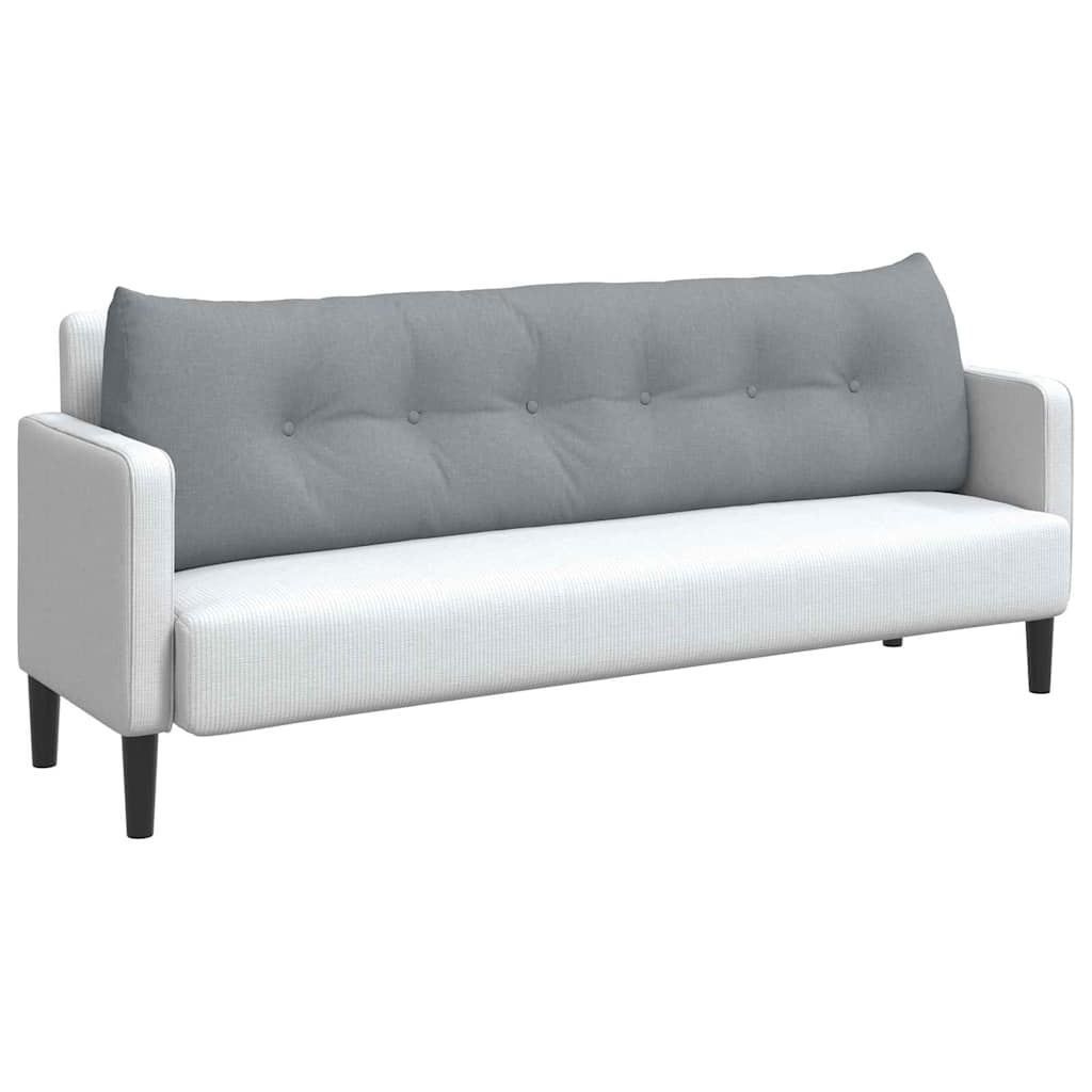 Cuscino schienale Vidaxx in tessuto grigio chiaro 180 x 24 x 50 cm
