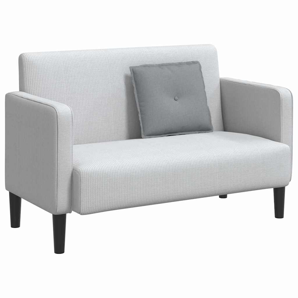 Vidaxx cojín de respaldo gris claro 50 x 19 x 45 cm tela