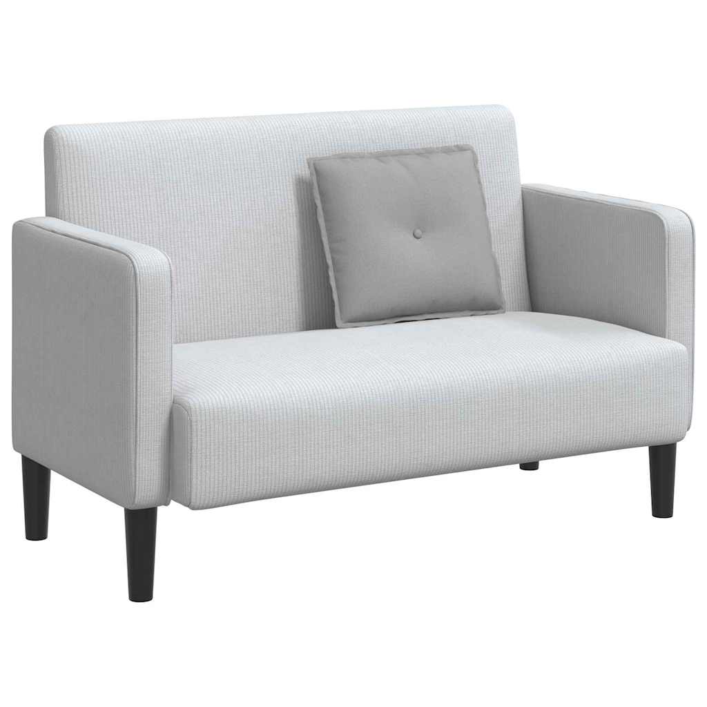 Vidaxl rugkussen wolkengrijs 50 x 19 x 45 cm stof