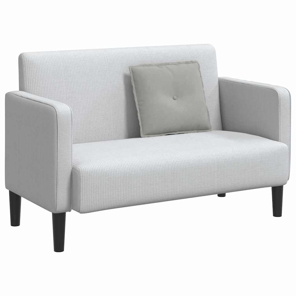 Cuscino schienale Vidaxx grigio chiaro 50 x 45 cm in tessuto microfibra