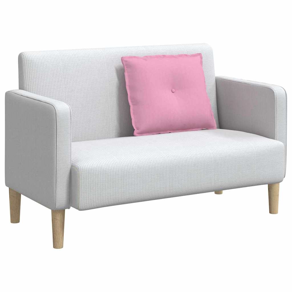 Vidaxx cojín de respaldo rosa 60 x 19 x 50 cm tela