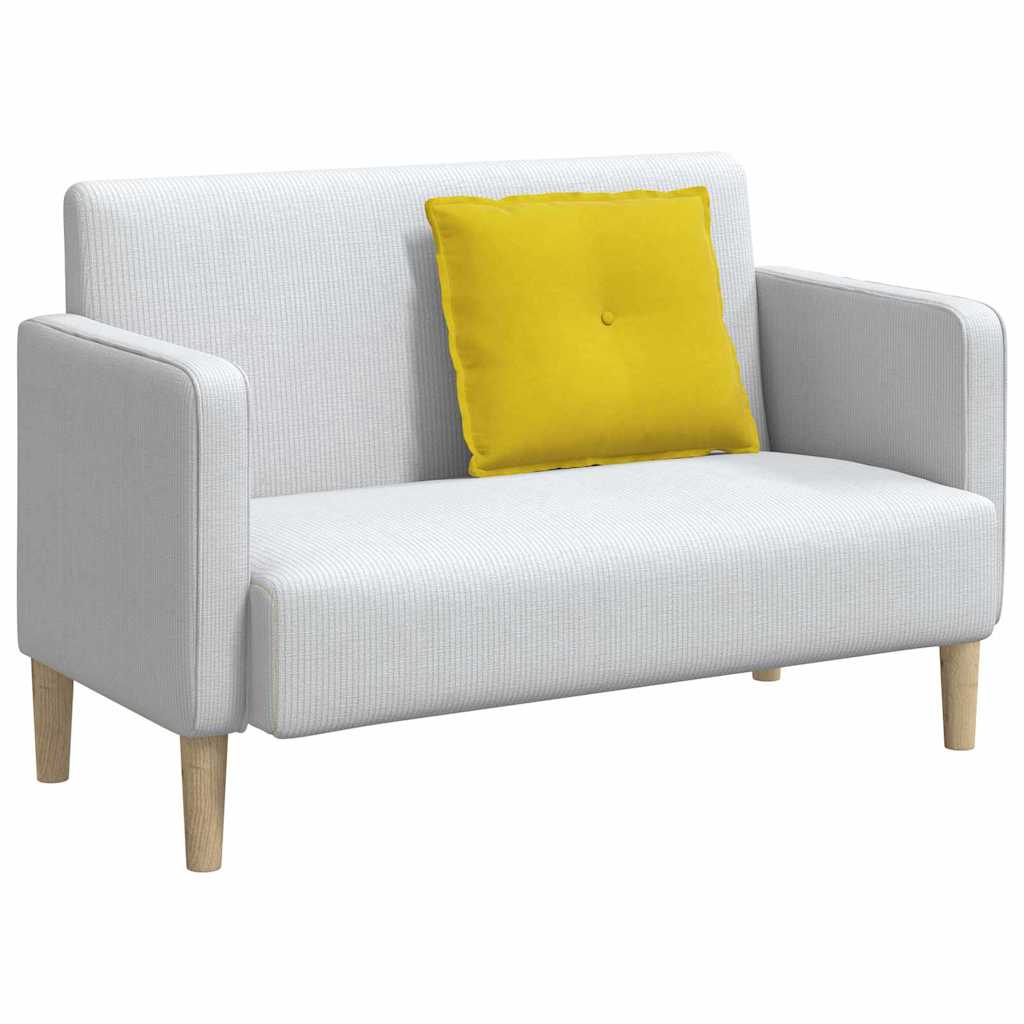 Vidaxl rugkussen geel 60 x 50 cm cordstof