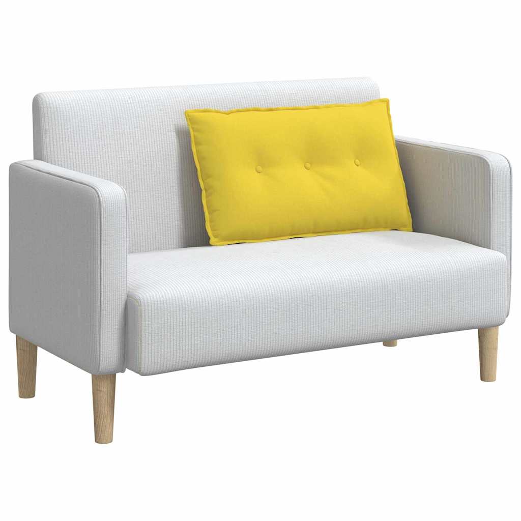 Cuscino schienale Vidaxx in tessuto giallo chiaro 80 x 19 x 50 cm