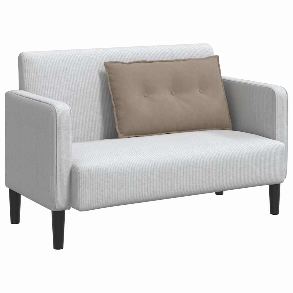Vidaxx cojín de respaldo tejido microfibra 80 x 50 cm topo