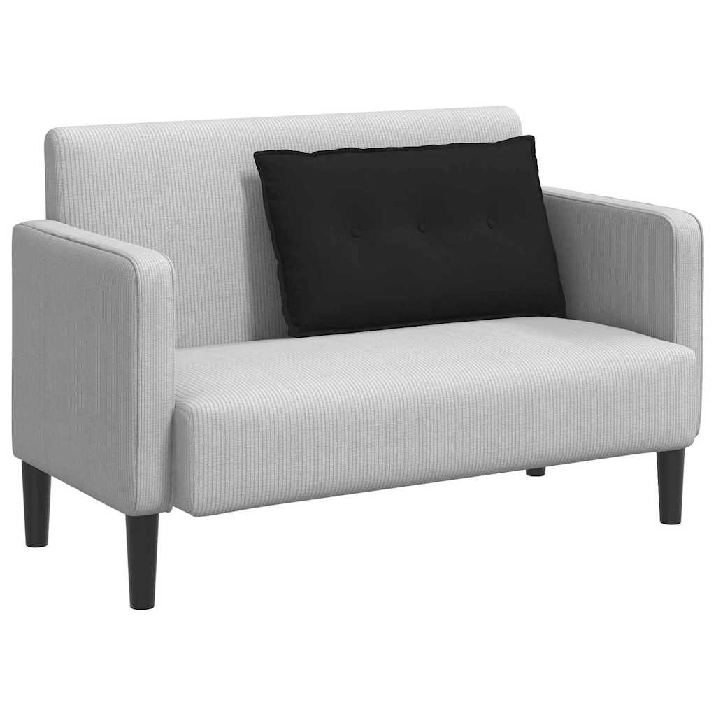 Cuscino schienale Vidaxx nero 80 x 50 cm in tessuto microfibra