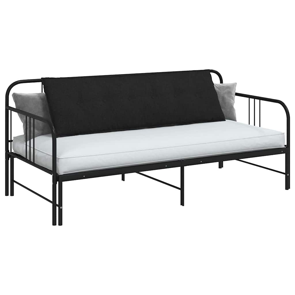 Vidaxx cojín de respaldo negro 160 x 19 x 50 cm tela