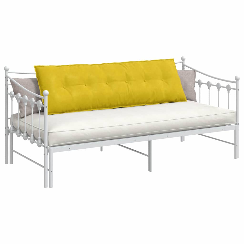 Cuscino schienale Vidaxx giallo 160 x 50 cm in tessuto a corde