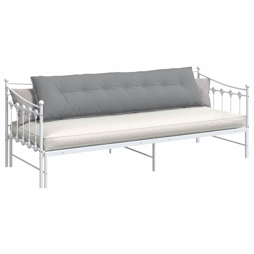 Cuscino schienale Vidaxx in tessuto grigio chiaro 200 x 19 x 50 cm