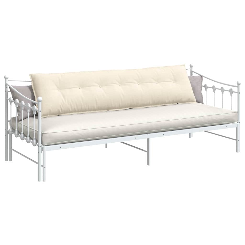 Cuscino schienale Vidaxx crema 200 x 50 cm in tessuto a corde