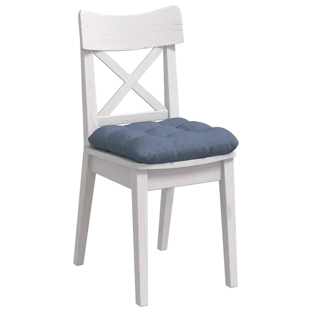 VidaXL cojines de asiento 4 piezas azul 40 x 40 cm tela de algodón