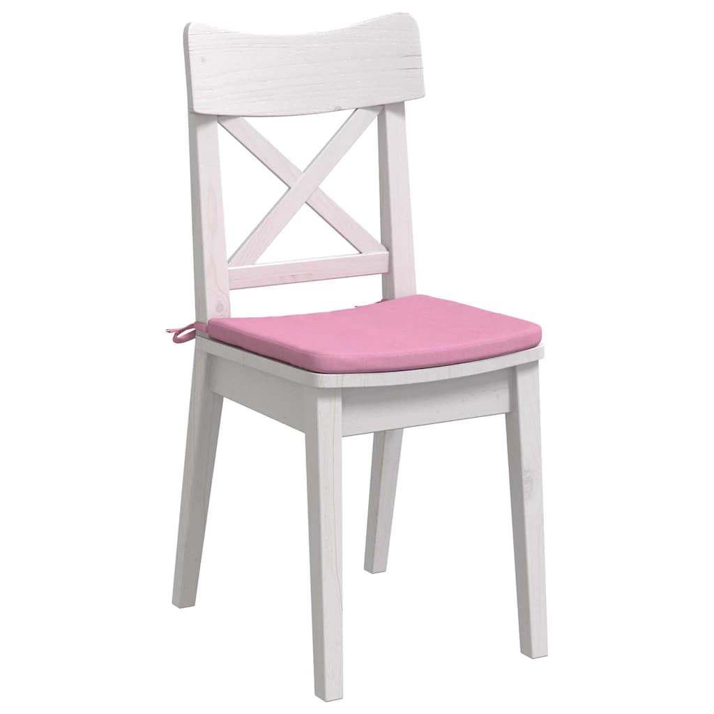 Cuscini per sedili VidaXL 4 pezzi in tessuto rosa 40 x 40 x 3 cm