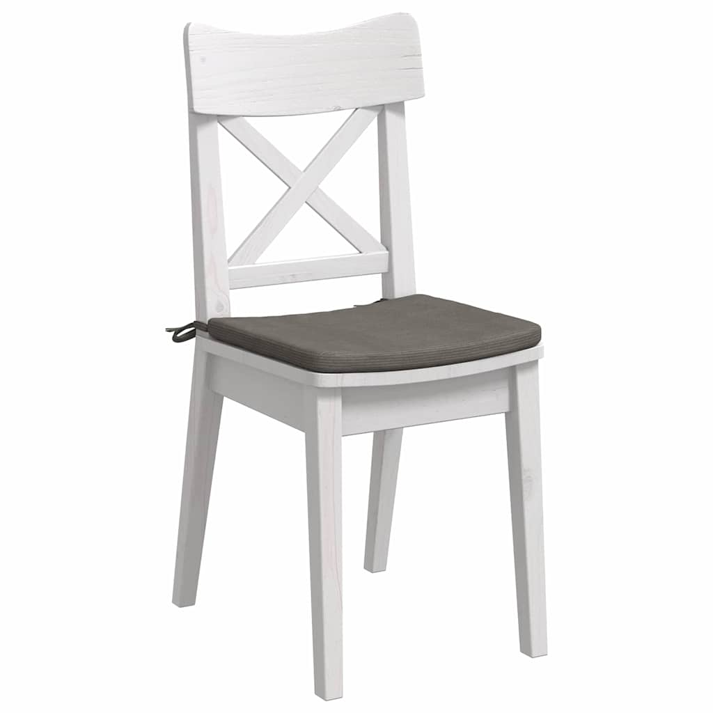 Cuscini per sedili Vidaxx 4 pezzi grigio chiaro 40 x 40 x 3 cm in tessuto di cotone