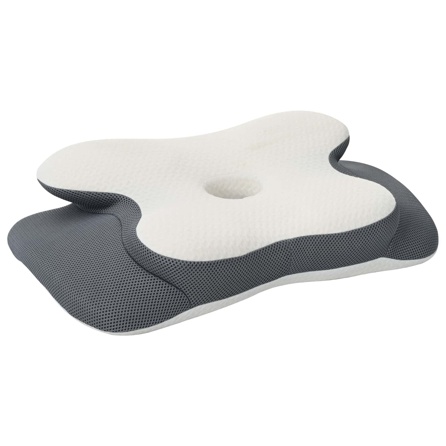 Vidaxx almohada cervical con cojín blanco 58 x 37,5 x 12 cm poliéster