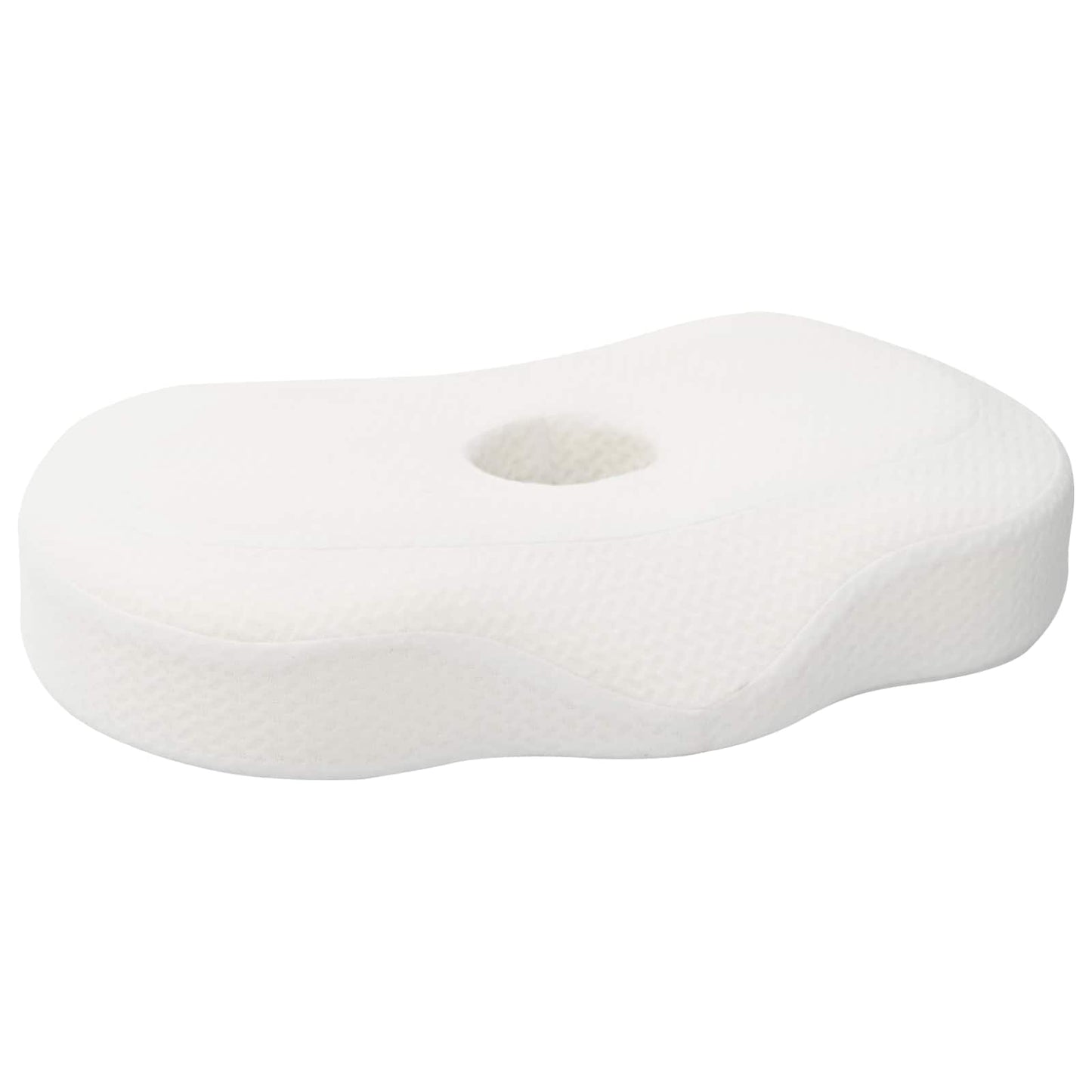 VidaXL almohada cervical con cojín blanco 53 x 35 x 11 cm poliéster
