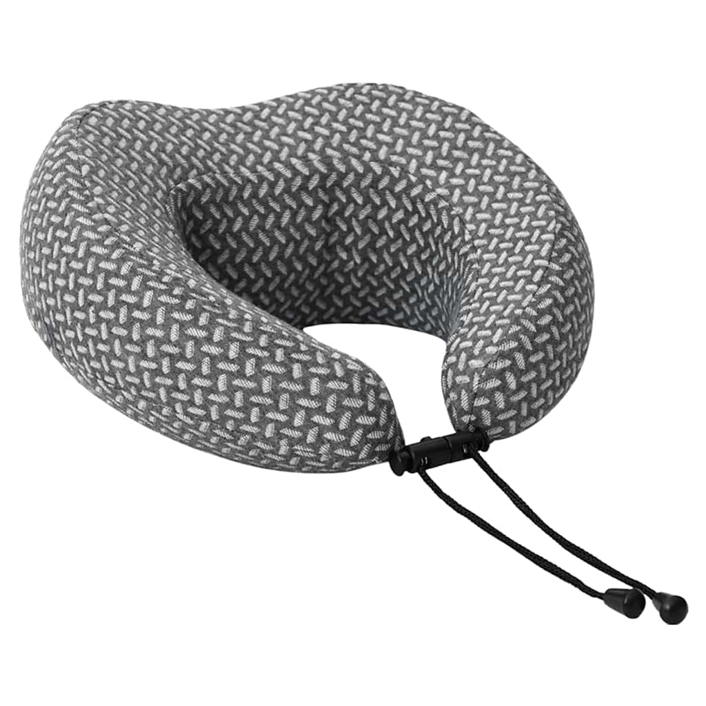 Cuscino da viaggio Vidaxx per il collo grigio 30 x 28 x 14 cm in poliestere