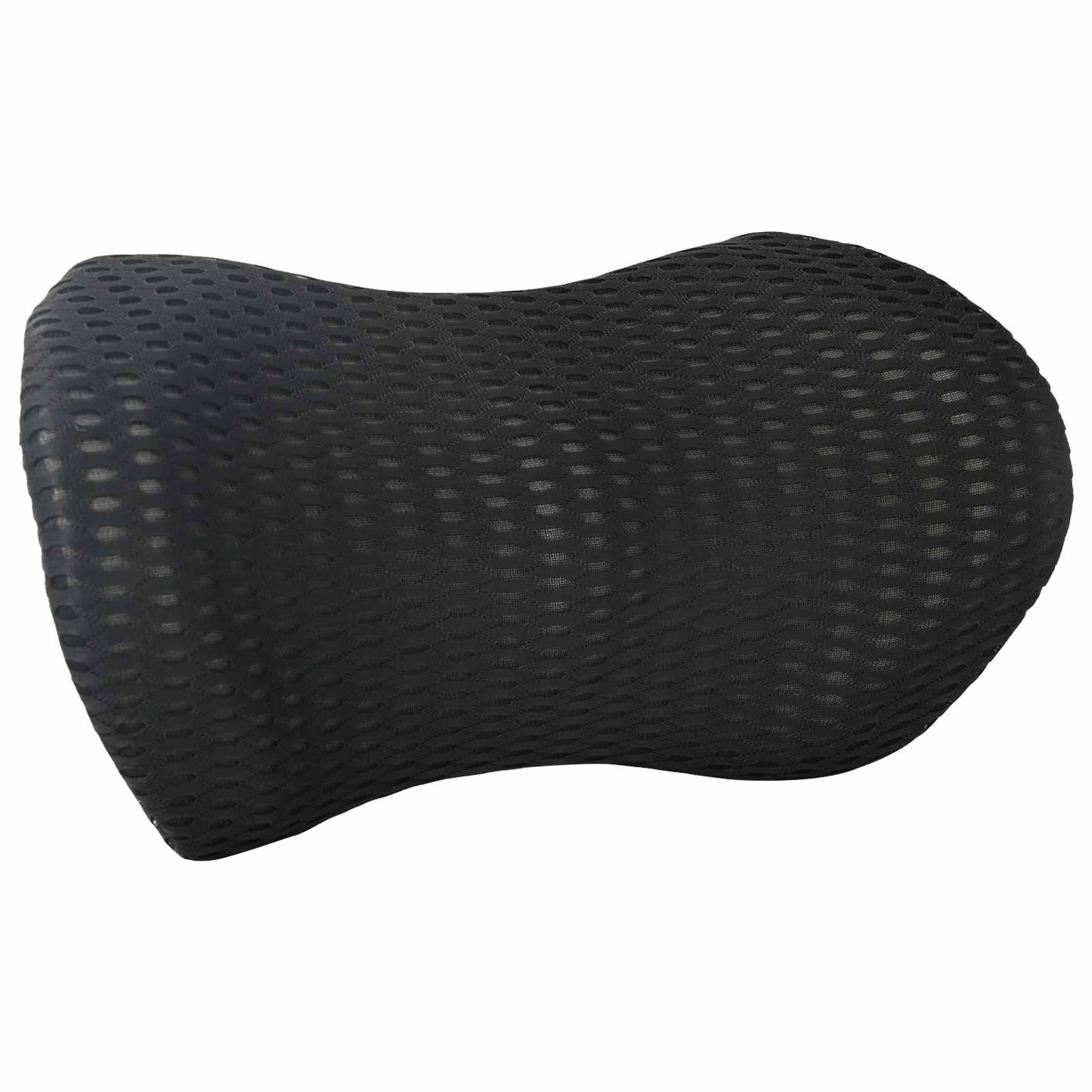 Cojín de respaldo VidaXL con cojín negro 46 x 24 x 11 cm malla 4D