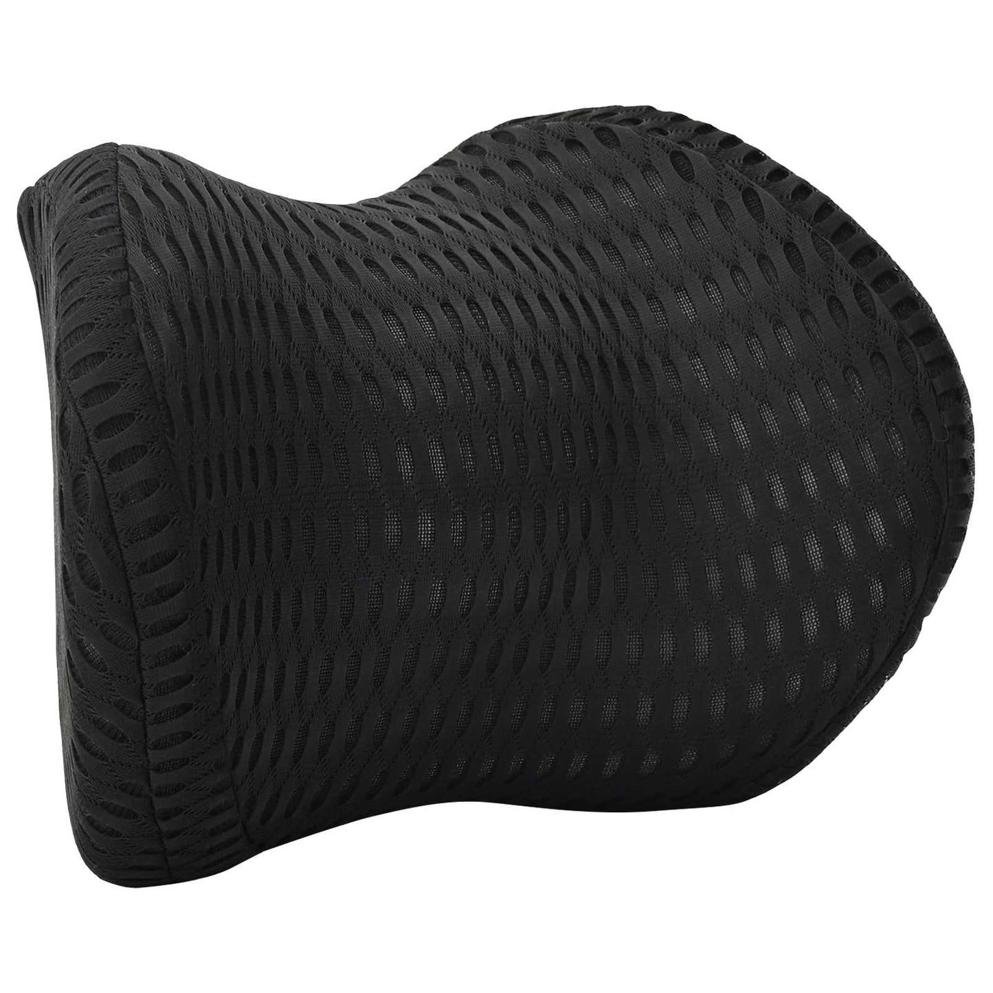 VidaXL almohada cervical con almohada negro 30,5 x 21,5 x 13 cm malla 4D