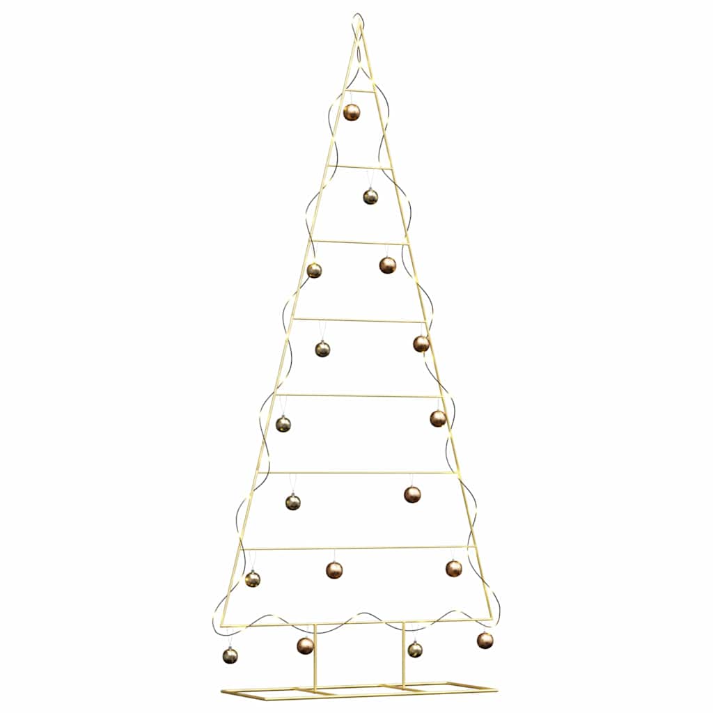Árbol de Navidad de metal vidaxx con acero con recubrimiento en polvo dorado estándar 211 cm