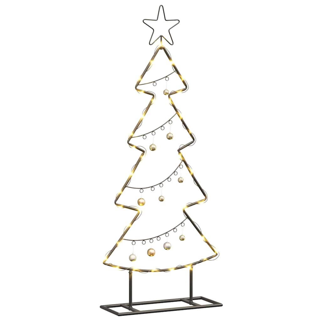 Albero di Natale in metallo Vidaxx con acciaio standard nero da 90,5 cm
