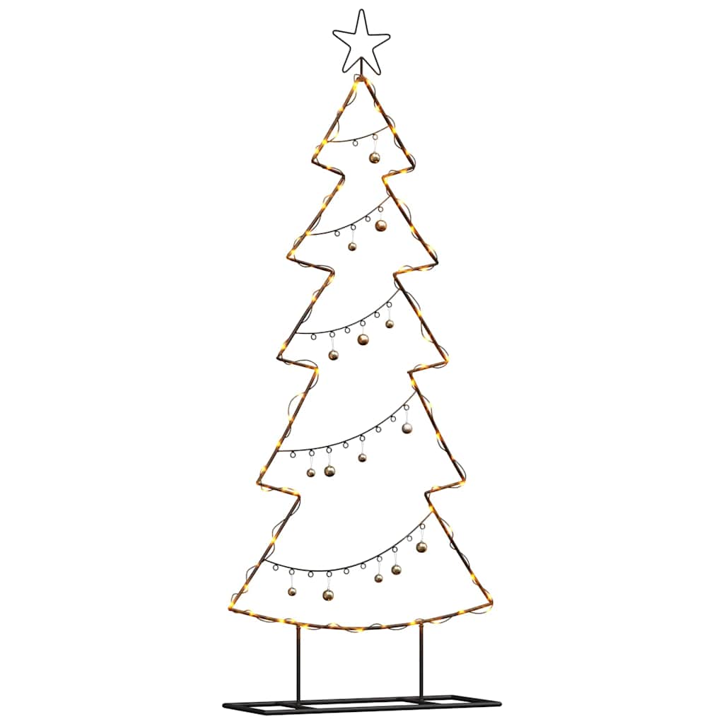 Albero di Natale in metallo Vidaxx con acciaio nero standard da 150 cm