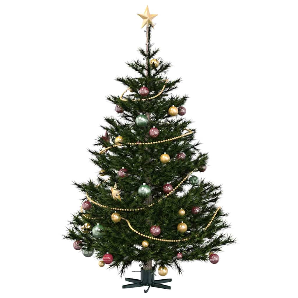 VidaXL Soporte para árbol de Navidad 1,73 verde 50 x 50 x 15,5 cm acero