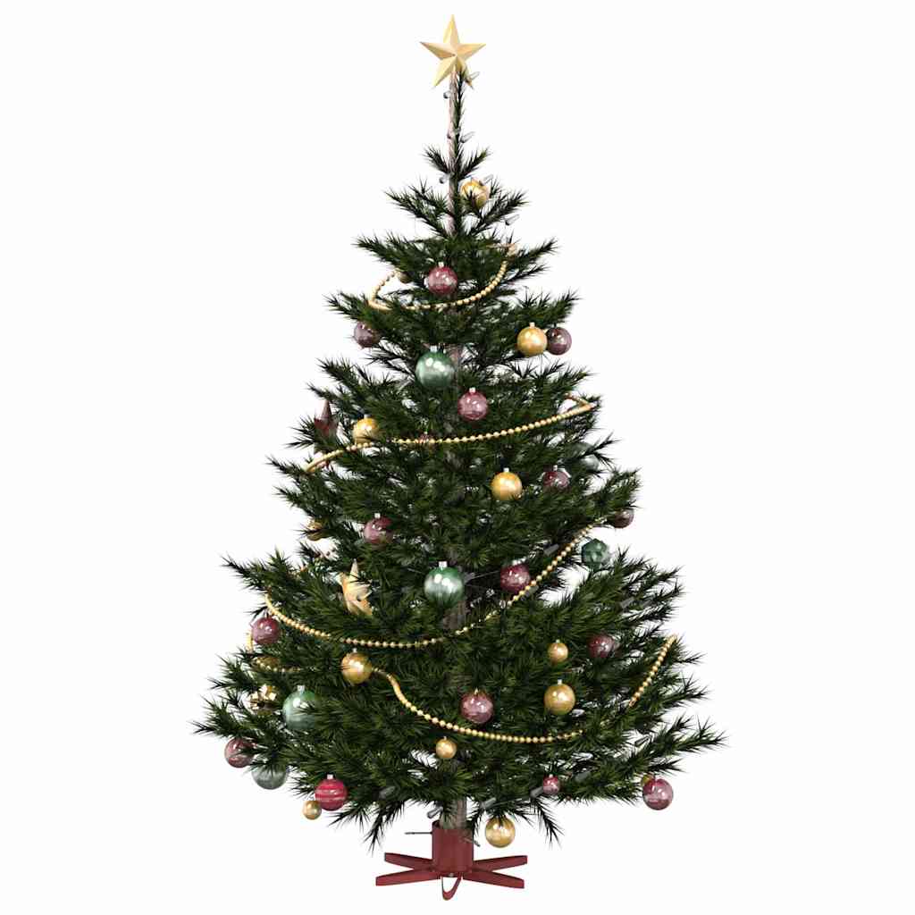 Vidaxx Soporte para árbol de Navidad 1,73 rojo 50 x 50 x 15,5 cm acero