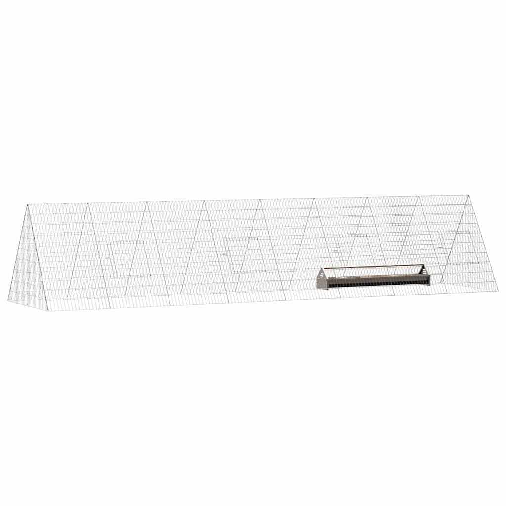 Pollaio Vidaxx argento 430 x 100 x 85 cm in acciaio zincato