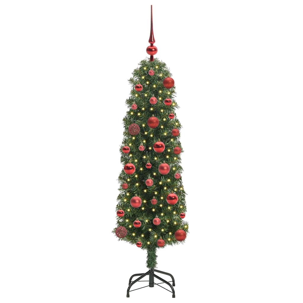 Vidaxx albero di Natale artificiale verde 120 cm in PVC e acciaio e plastica