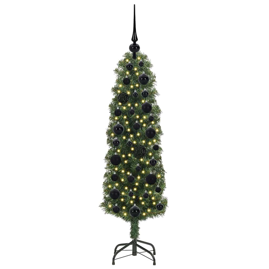 Vidaxx albero di Natale artificiale verde 120 cm in PVC e acciaio e plastica