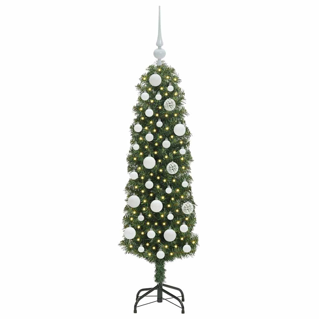 Vidaxx albero di Natale artificiale verde 120 cm in PVC e acciaio e plastica