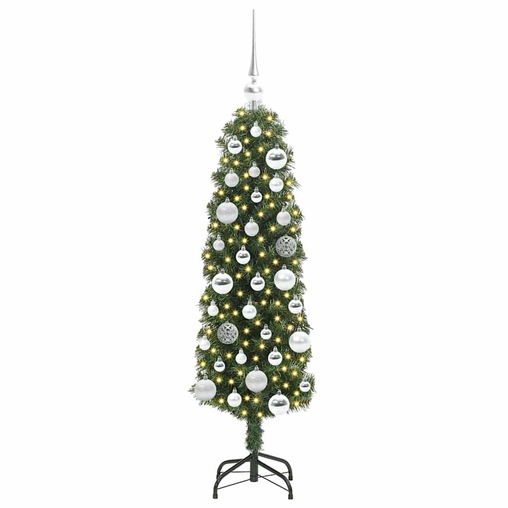 Vidaxx albero di Natale artificiale verde 120 cm in PVC e acciaio e plastica