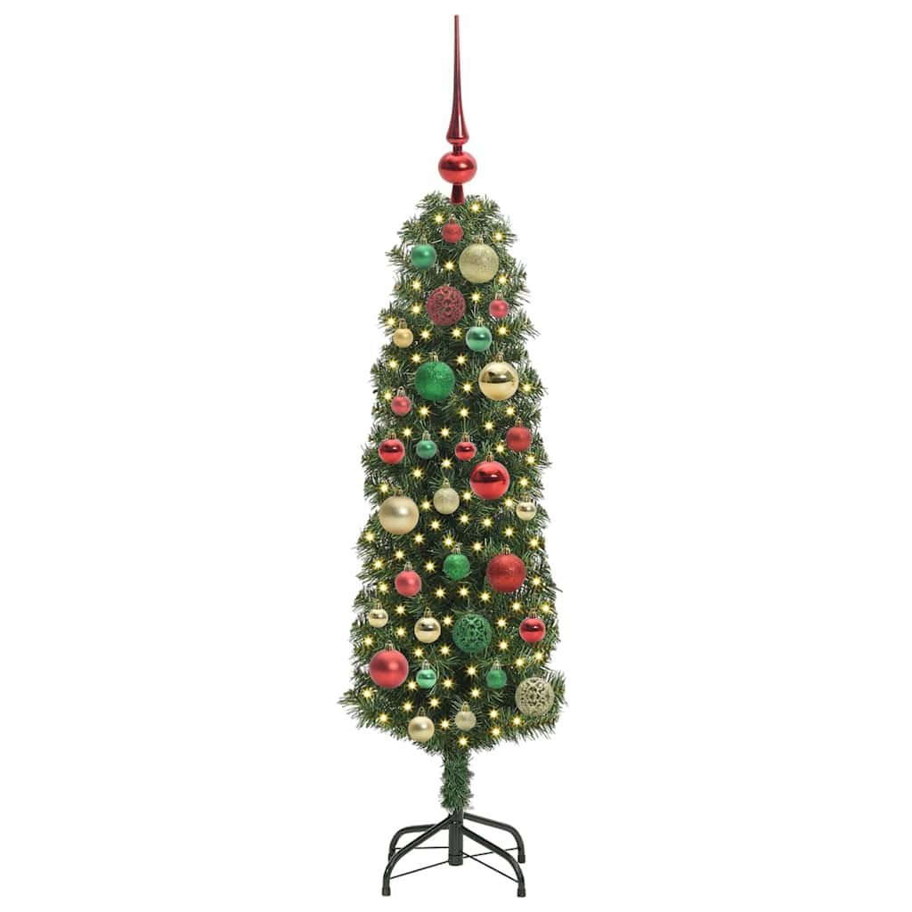 Vidaxx árbol de Navidad artificial verde 120 cm PVC y acero y plástico