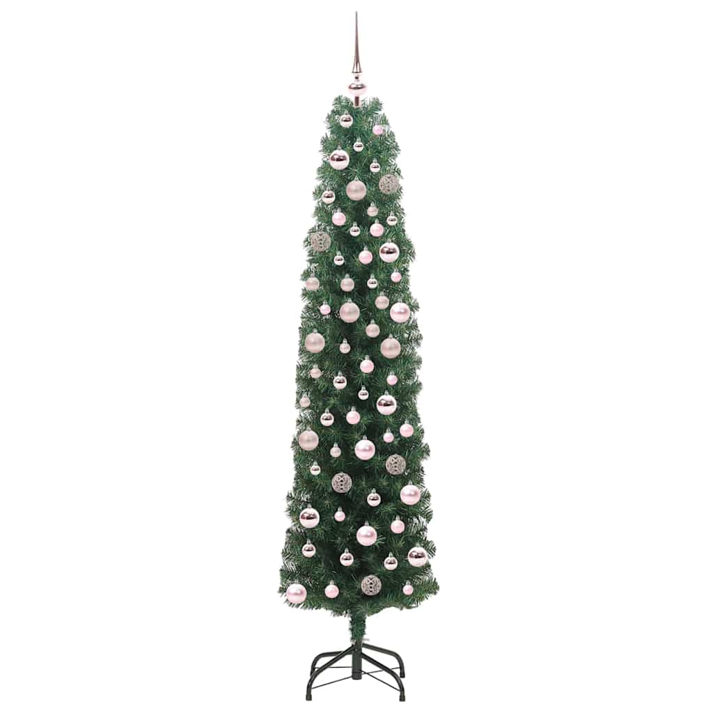 Vidaxx albero di Natale artificiale verde 180 cm in PVC e acciaio e plastica