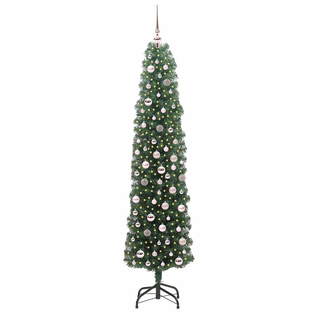 Vidaxx árbol de Navidad artificial verde 210 cm PVC y acero y plástico