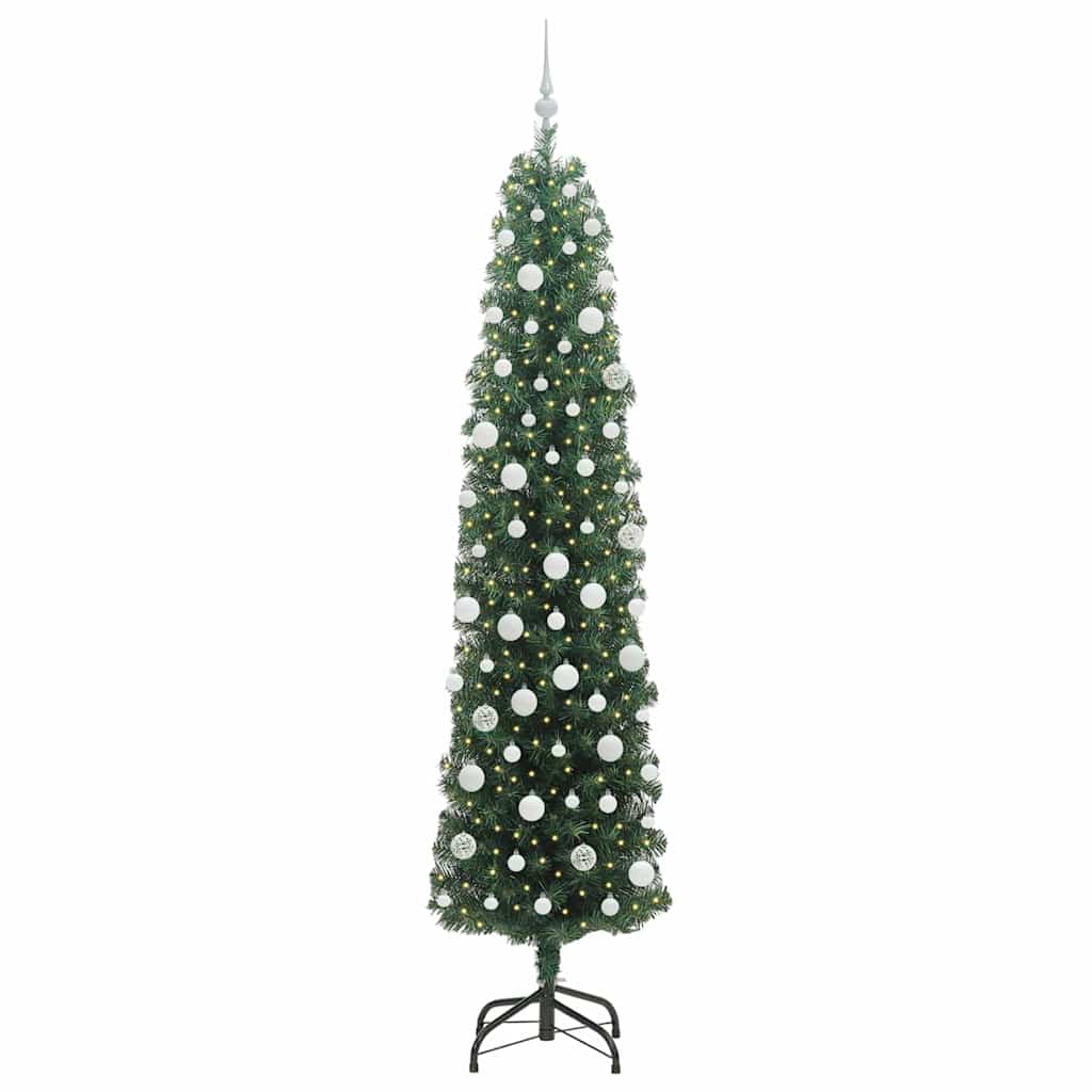 Vidaxx albero di Natale artificiale verde 210 cm PVC, acciaio e plastica
