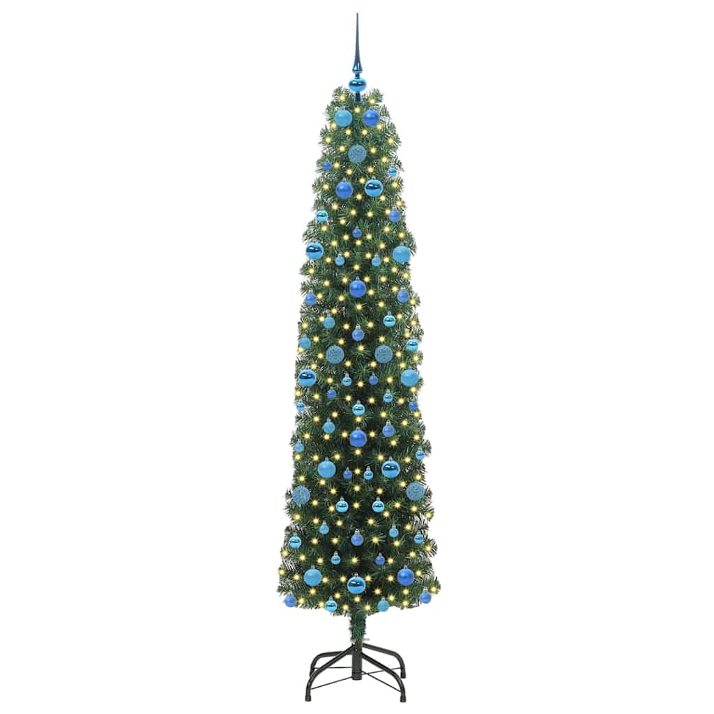 Vidaxx árbol de Navidad artificial verde 210 cm PVC y acero y plástico