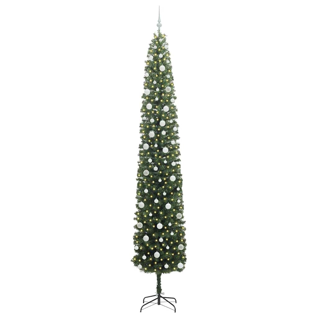 Vidaxx árbol de Navidad artificial verde 270 cm PVC y acero y plástico