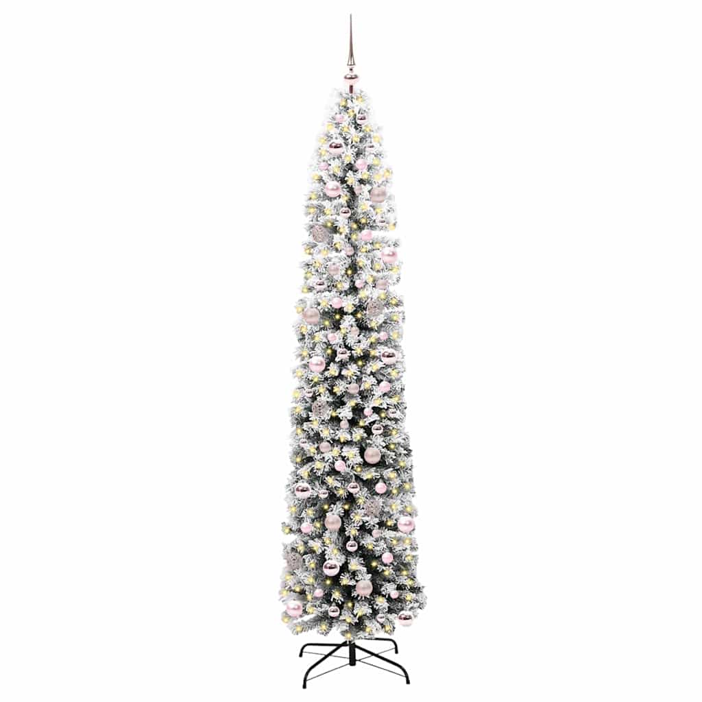 Vidaxx albero di Natale artificiale verde 240 cm PVC, acciaio e plastica