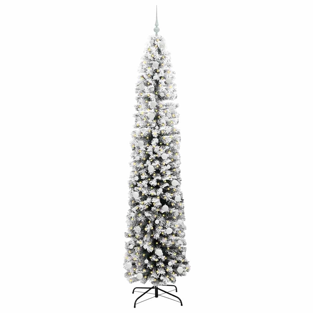 Vidaxx albero di Natale artificiale verde 240 cm PVC, acciaio e plastica