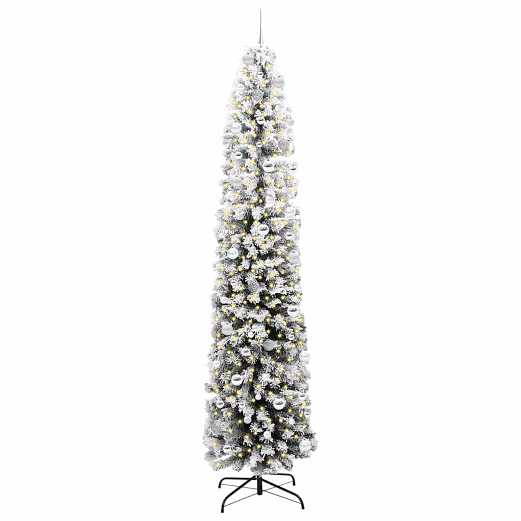 Vidaxx albero di Natale artificiale verde 240 cm PVC, acciaio e plastica