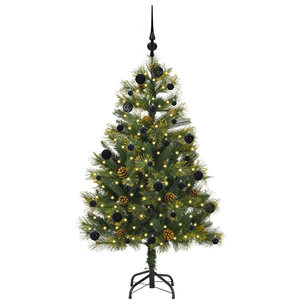 Vidaxx albero di Natale artificiale a cerniera con coni verdi 150 cm
