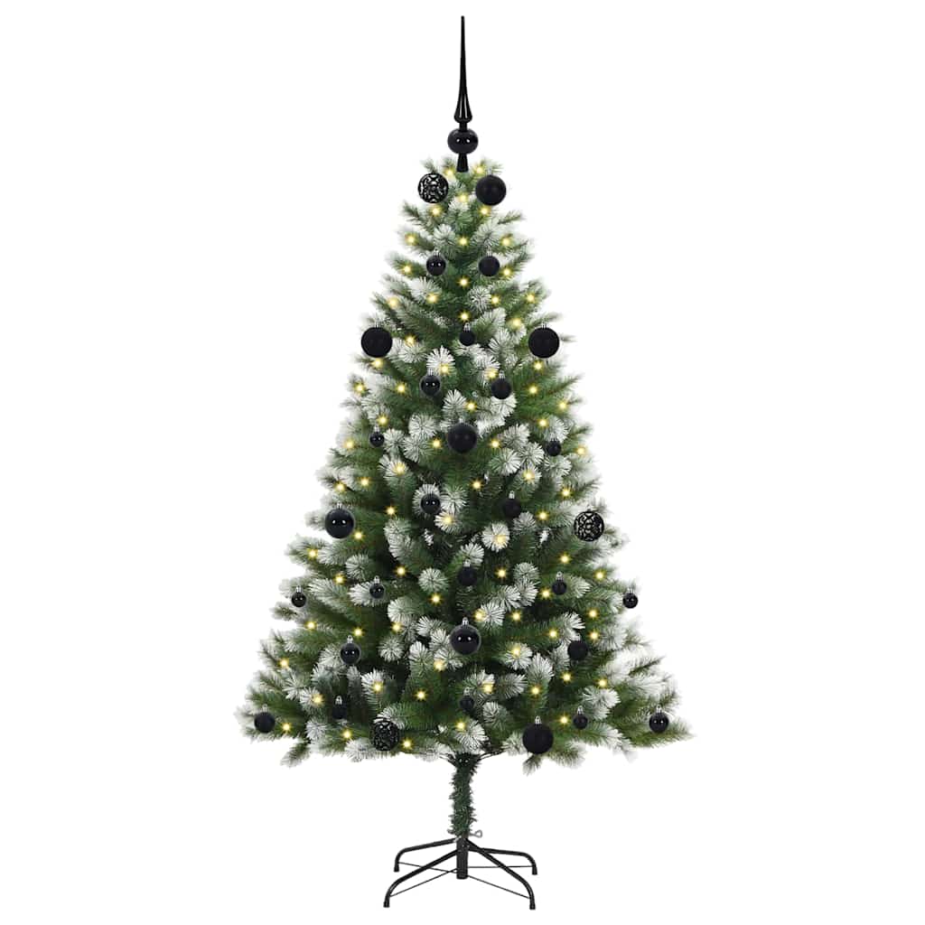 Vidaxl albero di Natale artificiale a cerniera con neve coperta 150 cm