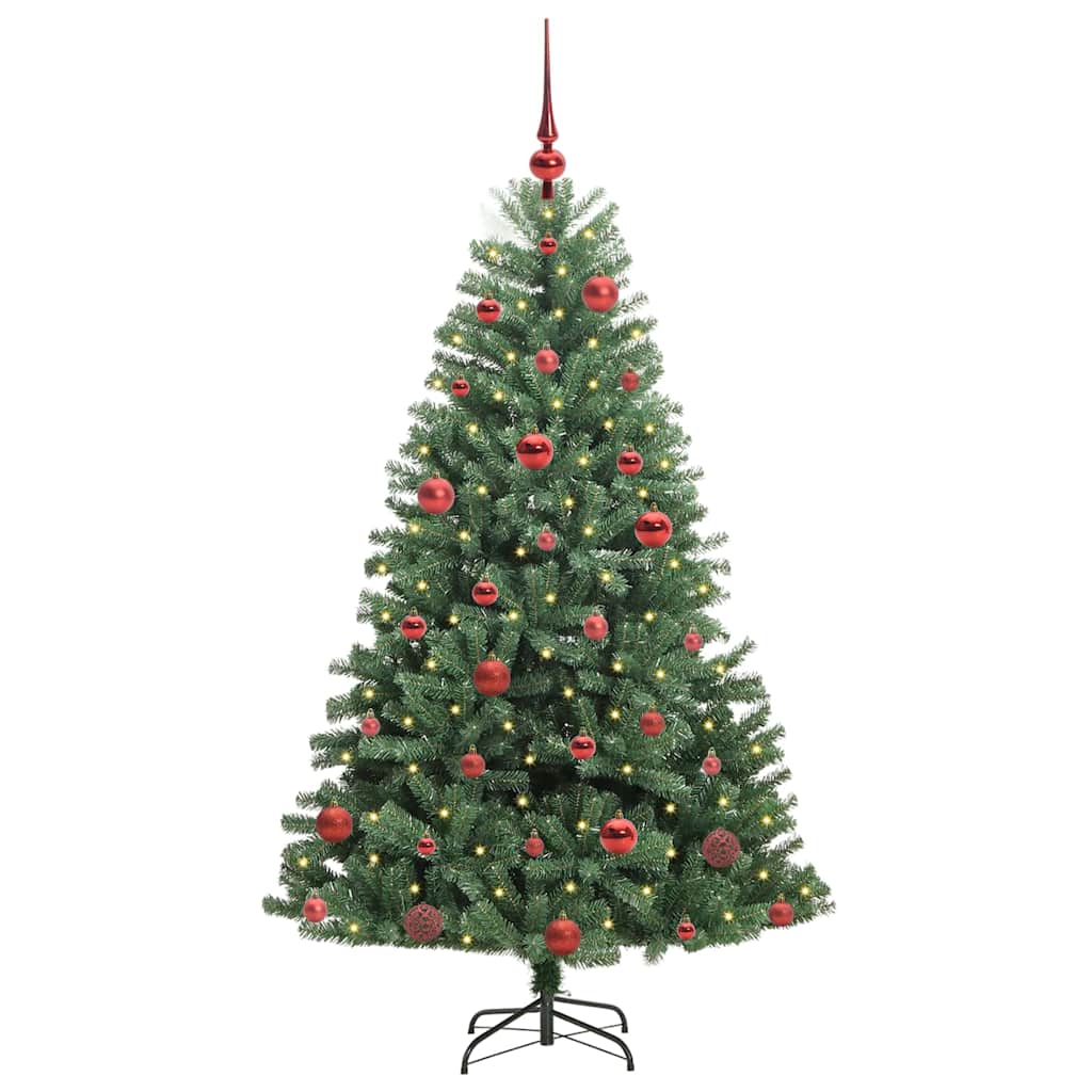 Vidaxx albero di Natale artificiale pieghevole verde 150 cm in PVC e metallo