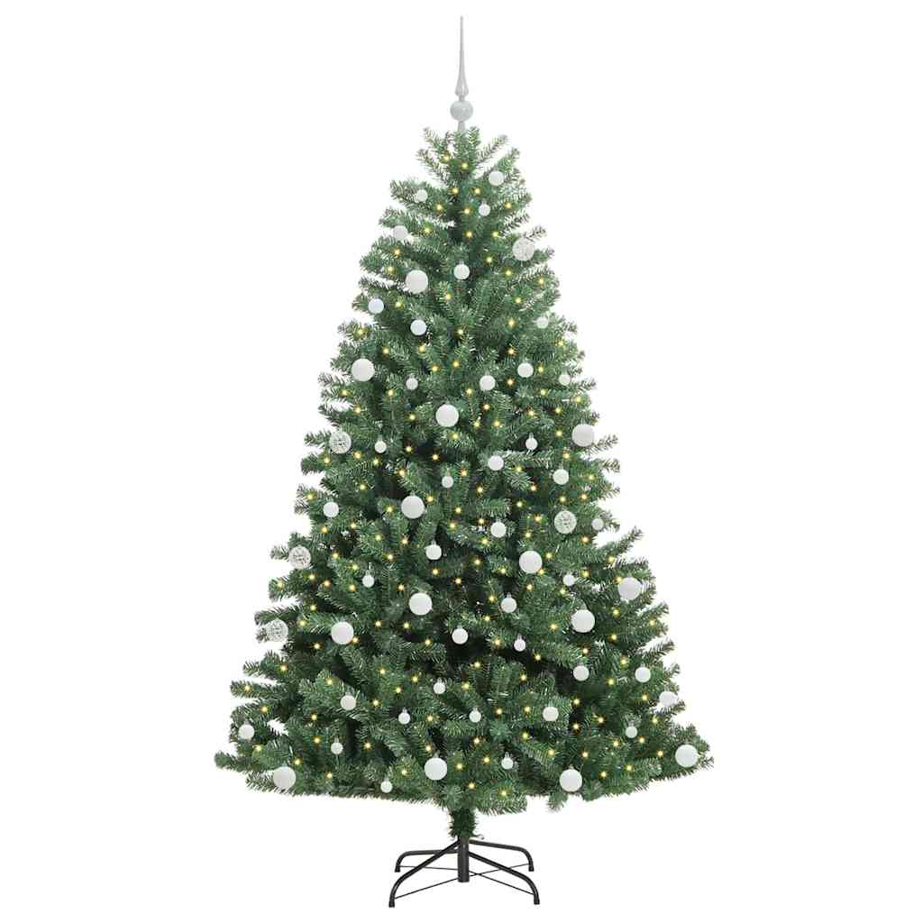 Vidaxx albero di Natale artificiale pieghevole verde 180 cm in PVC e metallo