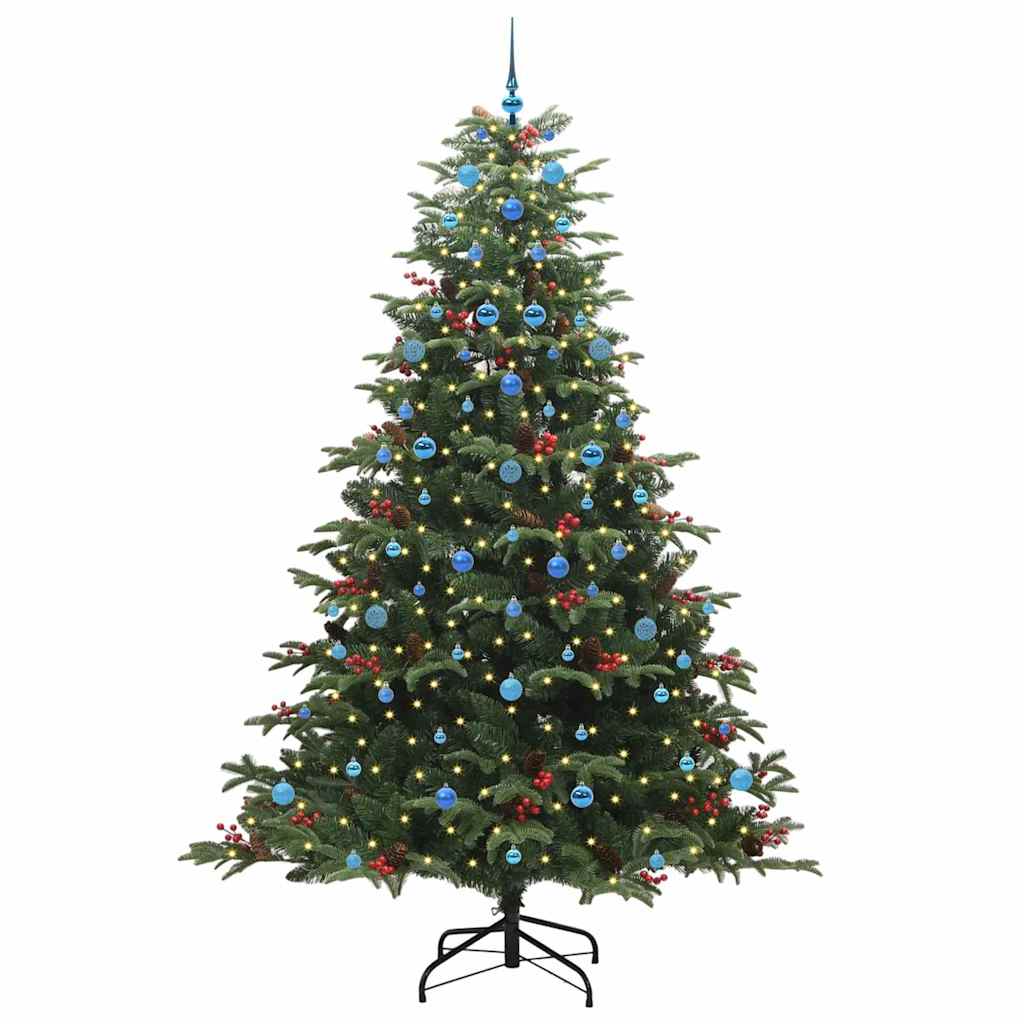 Vidaxx albero di Natale artificiale verde 240 cm PVC e metallo e plastica