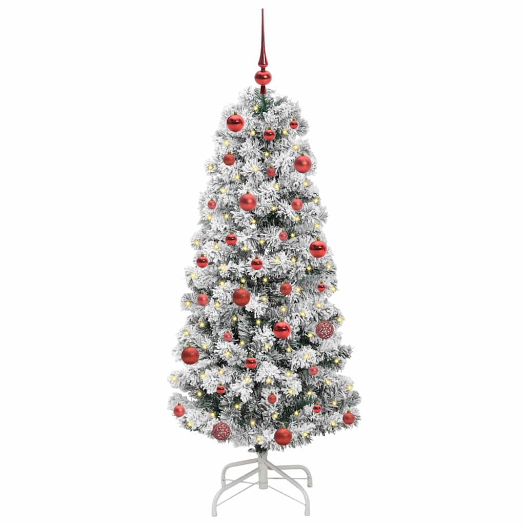 Vidaxx artificial folding Christmas tree green and white 150 cm